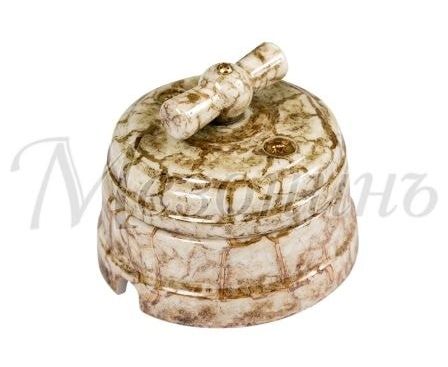 Выключатель МЕЗОНИНЪ Art-Decor цвет Дворцовый мрамор фарфор